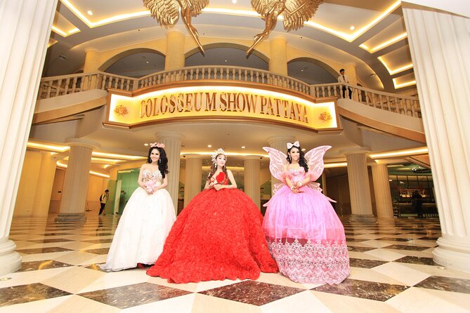 Colosseum Cabaret Show in Pattaya Entry Ticket - Entering a large Pattaya theater