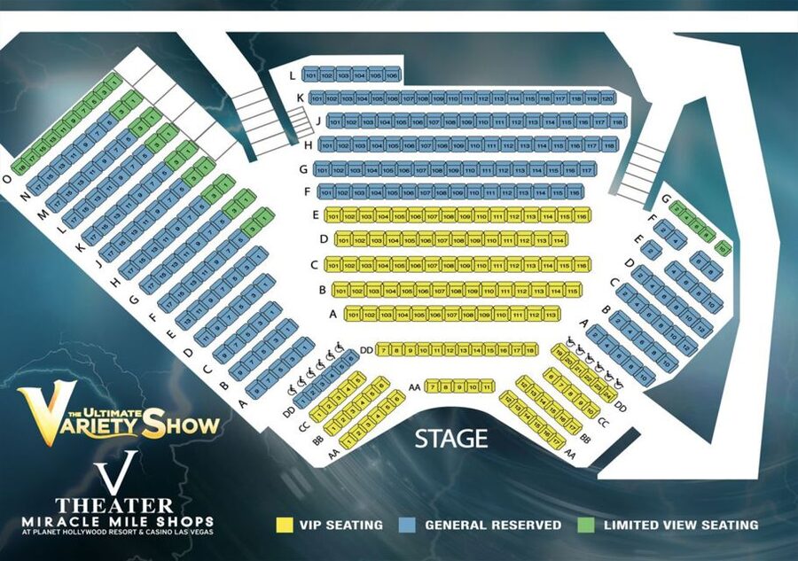 Las Vegas: V The Ultimate Variety Show - A rapid-fire show inside Miracle Mile Shops