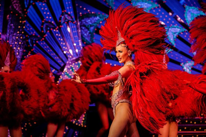 Moulin Rouge Dinner Show with Champagne and Drop Off - The Féerie show, from cancan to acrobatics