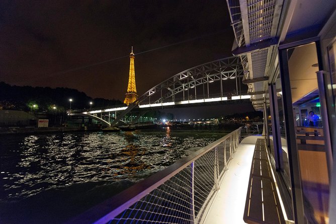 Seine Dinner Cruise, Eiffel Tower Access and Moulin Rouge Show - Second-floor Eiffel Tower views, with a clock in your hand